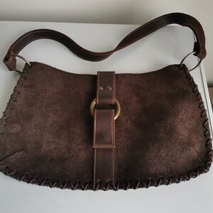 Le Solim Vintage Suede Bucket Bag - Italy Made